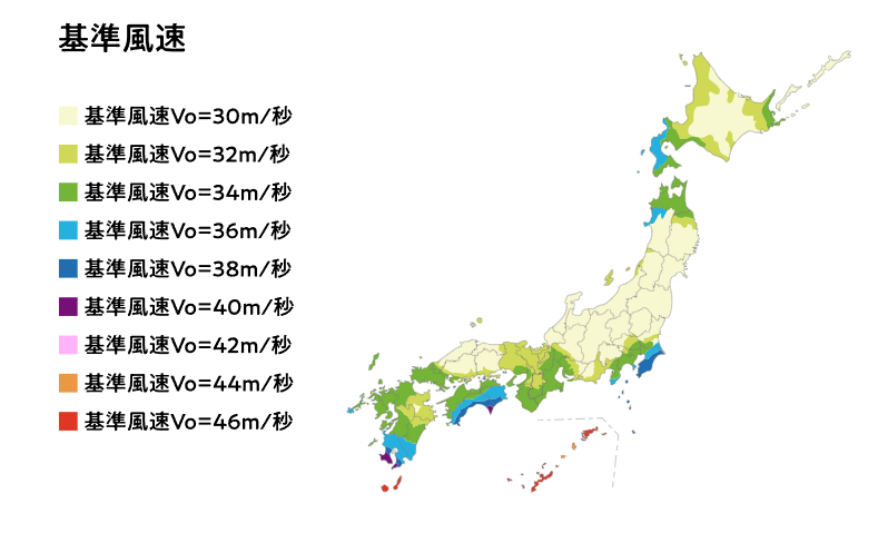 Yamasoブログ　LIXILお役立ち情報　リクシルのエクステリアで100のいいこと　60/100　標準風速