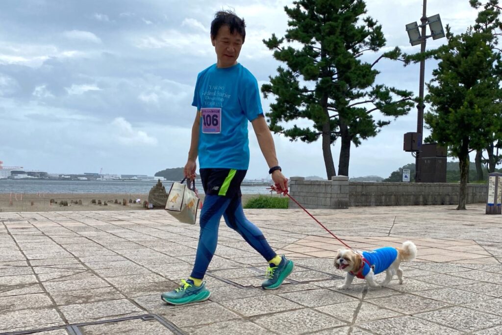 2024/09/22　第3回横浜夏マラソンin海の公園　yamaso　マラソン　ドッグRR　くぅちゃん　一生懸命走って