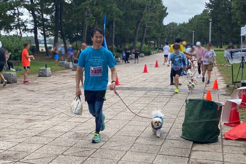 2024/09/22　第3回横浜夏マラソンin海の公園　yamaso　マラソン　ドッグRR　くぅちゃん　ゴール