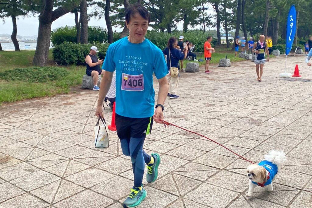 2024/09/22　第3回横浜夏マラソンin海の公園　yamaso　マラソン　ドッグRR　くぅちゃん　スタート