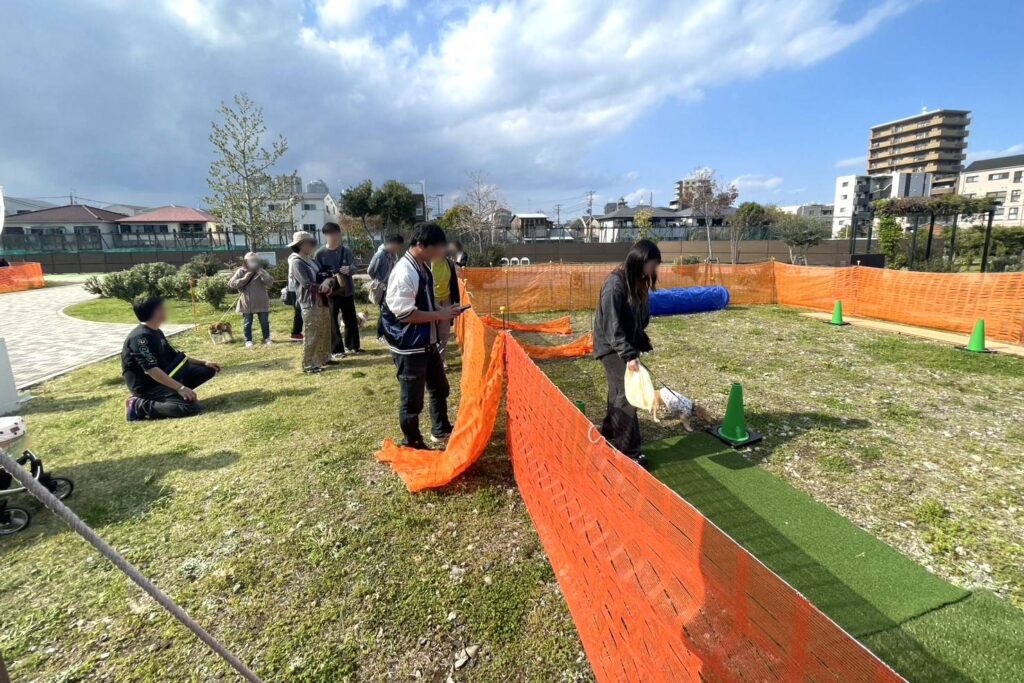 4/12　ABCハウジング　新・川崎住宅公園　春のドッグフレンドリーDAYS　山創建設　Yamaso　イベント　ブログ　犬と住まいる協会　スタート